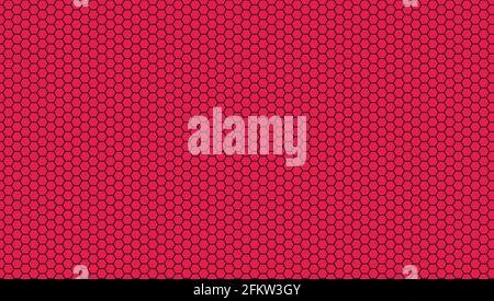 Pink background and black hexagonal lines Stock Vector