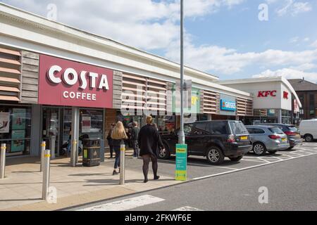 Fountains Retail Park, Tunbridge Wells Stock Photo