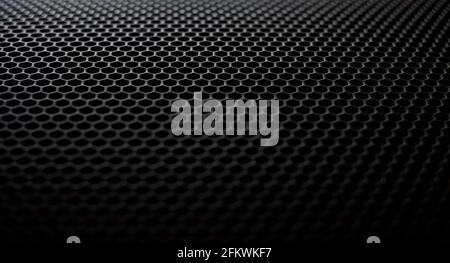 Black gradient grate texture as a background. Stock Photo