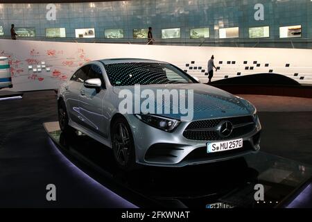 STUTTGART, GERMANY - JUNE 10, 2018: Mercedes-Benz car museum permanent exhibition. Stock Photo