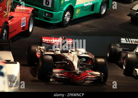 STUTTGART, GERMANY - JUNE 10, 2018: Mercedes-Benz car museum permanent exhibition. Stock Photo