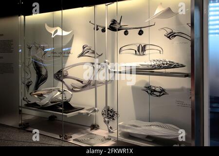 STUTTGART, GERMANY - JUNE 10, 2018: Mercedes-Benz car museum permanent exhibition. Stock Photo