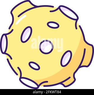 Moon RGB color icon Stock Vector Image & Art - Alamy
