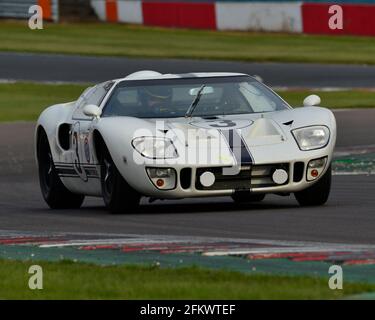 Tarek Mahmoud, Nigel Greensall, Ford GT40, Amon Cup for GT40s, Donington Historic Festival, Donington Park, England, May 2021. Stock Photo