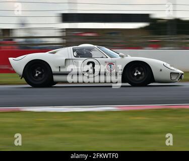 Tarek Mahmoud, Nigel Greensall, Ford GT40, Amon Cup for GT40s, Donington Historic Festival, Donington Park, England, May 2021. Stock Photo