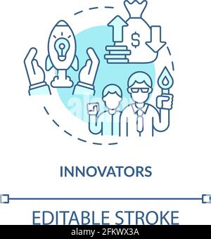 Innovators concept icon Stock Vector