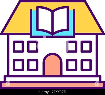 Library Catalogue Rgb Color Icon Catalog Illustration Clip Art