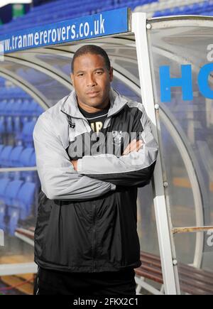 JOHN BARNES MANAGER OF TRANMERE ROVERS 13/8/09. PICTURE DAVID ASHDOWN Stock Photo