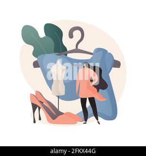 Personal stylist abstract concept vector illustration. Stock Vector