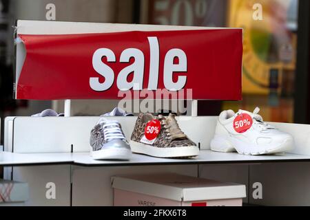 Special Offer, Sale, Shoe Trade Stock Photo