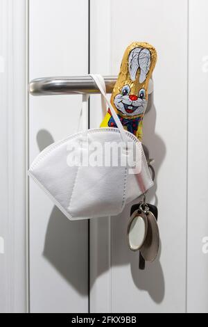 Symbol Picture, Easter Lockdown Stock Photo