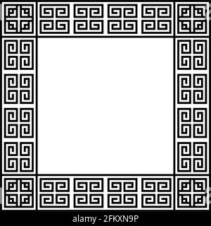 Greek Versace Circular Pattern Stock Vector Image & Art - Alamy
