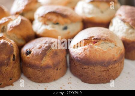 Christian Easter, Easter cakes. Moldova Stock Photo