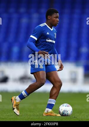 Edwin Agbaje of Ipswich Town - Ipswich Town U18 v Sheffield United U18, FA Youth Cup, Portman Road, Ipswich, UK - 30th April 2021 Stock Photo