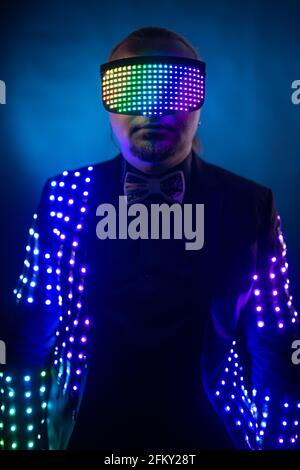Led Robot Suit Led Clothing Suit Led Suit Stock Photo