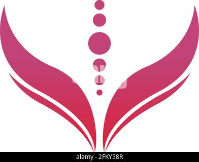 Beauty Lotus flowers logo icon design template vector Stock Vector