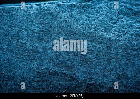 Ice crystals on a stone slab. Stock Photo