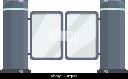 Smart gate icon. Cartoon and flat of Smart gate vector icon for web design isolated on white background Stock Vector