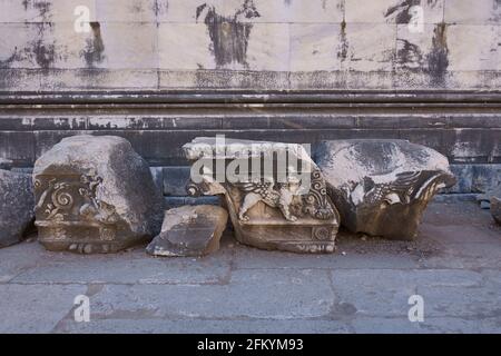 Apollo temple ruins at Dydima in Didim Aydin Stock Photo