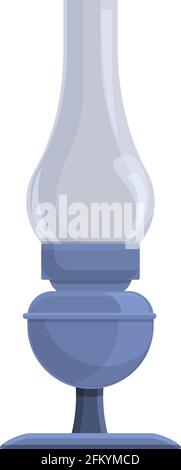 Oil lamp icon. Cartoon and flat of Oil lamp vector icon for web design isolated on white background Stock Vector