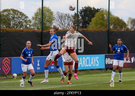 LIVERPOOL, ENGLAND - MAY 02: Vivianne Miedema of Arsenal during Barclays FA Women's Super League between Everton Women and Arsenal at Walton Hall Park Stock Photo