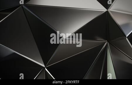 Luxury silver low poly background Stock Photo