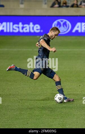 Kacper Przybylko scores the tying goal for the Union during a 1-1 2nd leg tie. the Philadelphia Union advance to the semi-finals with a 4-1 aggregate score. Credit: Don Mennig/Alamy Live News Stock Photo