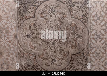 oriental vintage tiles texture mosaic Stock Photo