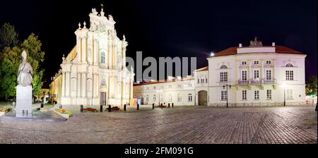 Church of the Assumption of the Virgin Mary and of St. Joseph or Carmelite Church in Warsaw, Poland Stock Photo