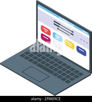 Tracking task icon. Isometric of Tracking task vector icon for web design isolated on white background Stock Vector