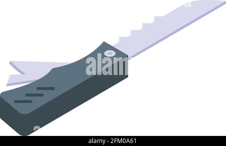 Multitool knife icon. Isometric of Multitool knife vector icon for web design isolated on white background Stock Vector