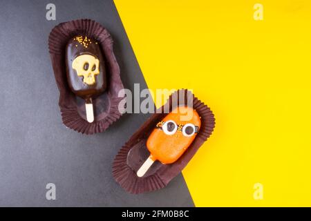 Colorful cookies and treats for halloween party Stock Photo