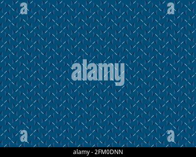 Repeating Indigo and white block pattern seamless for textile wall tile decor background designing motif. Stock Photo