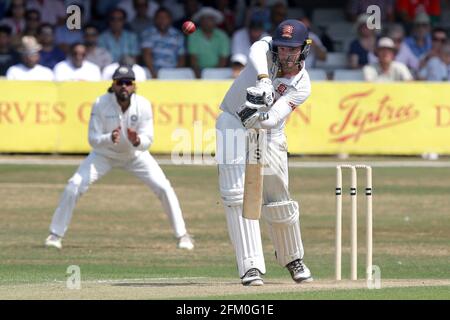 Paul Walter in batting action for Essex during Essex CCC vs India, Tourist Match Cricket at The Cloudfm County Ground on 27th July 2018 Stock Photo