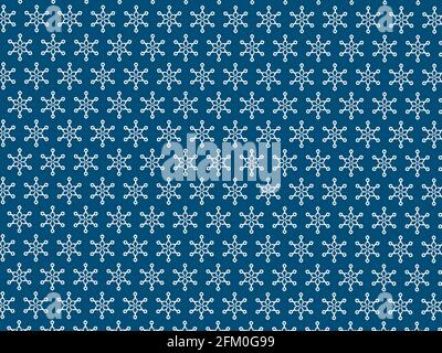 Repeating Indigo and white block pattern seamless for textile wall tile decor background designing motif. Stock Photo