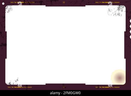 Empty frame of photographic analog film, camera film, grungy photo frame,  free space for pix, vector Stock Vector Image & Art - Alamy