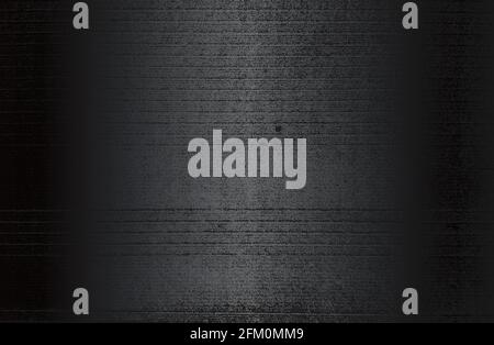 Luxury black metal gradient background with distressed metal plate texture. Vector illustration Stock Vector