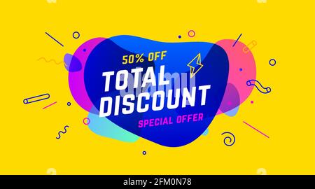 Sale, Discount banner. Speech bubble, banner, poster Stock Vector