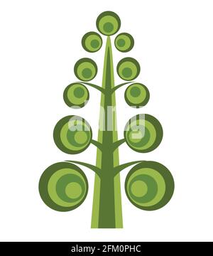 Color Silhouettes of trees nature vector forest silhouette illustration Stock Vector