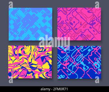 Abstract neon modern futuristic creative design background Stock Vector