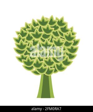 Color Silhouettes of trees nature vector forest silhouette illustration Stock Vector