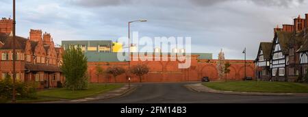 BIRKENHEAD, UNITED KINGDOM - Apr 30, 2021: leverhulme unilver port sunlight's soap factory and homes on the wirral