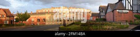 BIRKENHEAD, UNITED KINGDOM - Apr 30, 2021: leverhulme unilver port sunlight's soap factory and homes on the wirral Stock Photo