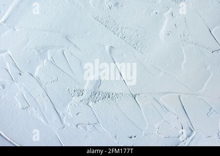 Pastel Blue and White concrete stone texture for background in summer wallpaper. Cement and sand wall of tone vintage. Concrete abstract wall of light Stock Photo