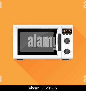 Illustration of microwave oven icon design concept Stock Vector