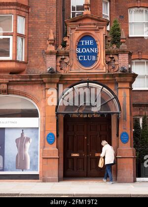 The Sloane Club, private members club, central London Stock Photo - Alamy