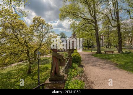 the baroque park of the Bolongaropalast in Frankfurt-Hoechst, Germany Stock Photo