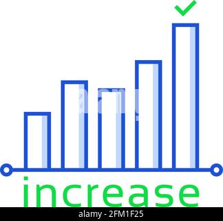 increase or growth like insight icon Stock Vector