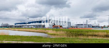 Google Datacenter in Eemshaven in the Netherlands Stock Photo