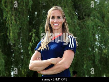 File photo dated 09-06-2016 of Helen Glover during the team announcement at The River and Rowing Museum, Henley on Thames. Issue date: Wednesday May 5, 2021. Stock Photo